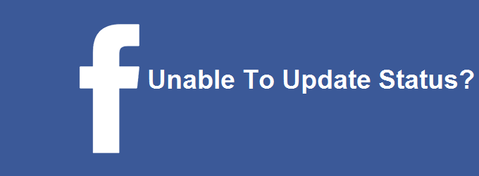 status update problem in facebook