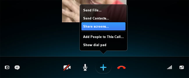 skype screen sharing
