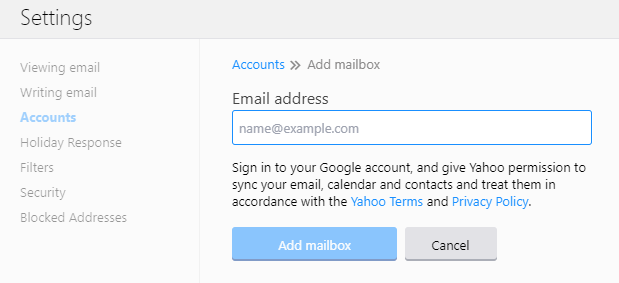 enter email address to add