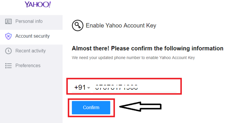 verify mobile phone number