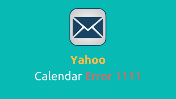 Yahoo calendar error code 1111